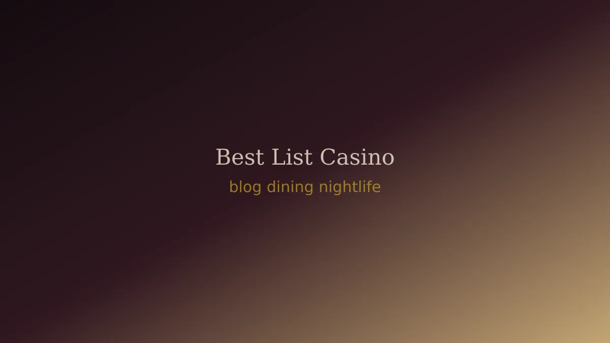 Casino hotel fine dining table with warm ambient lighting