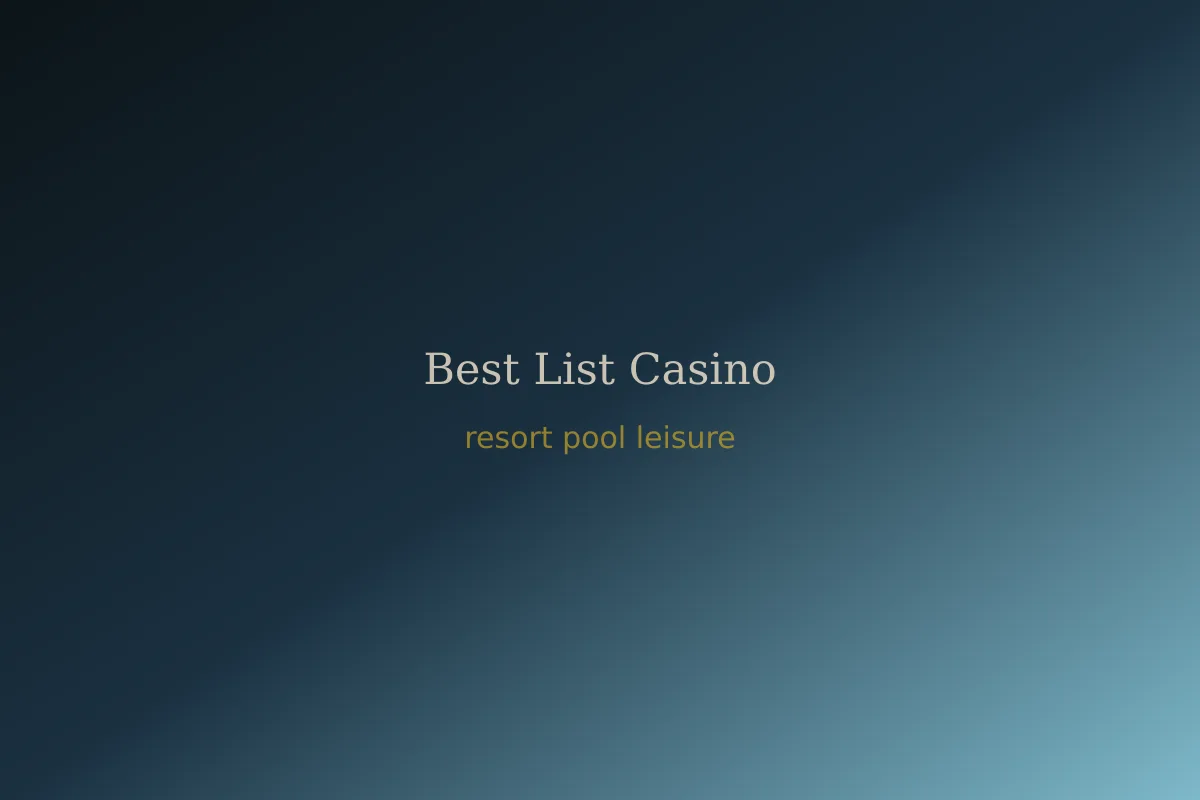 Casino resort pool and leisure deck for hotel guests